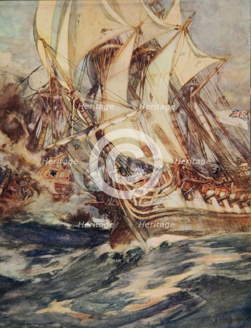 The Bright Medusa, illustration from 'Drake's Drum and Other Songs of the Sea', 1905. 