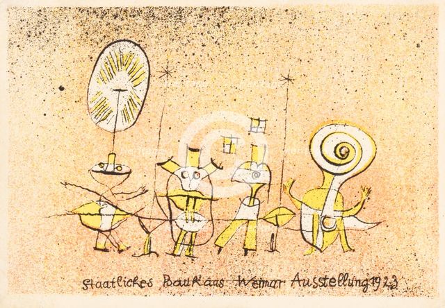 The Bright Side. Postcard for Bauhaus Exhibition Weimar, 1923. Creator: Klee, Paul (1879-1940).