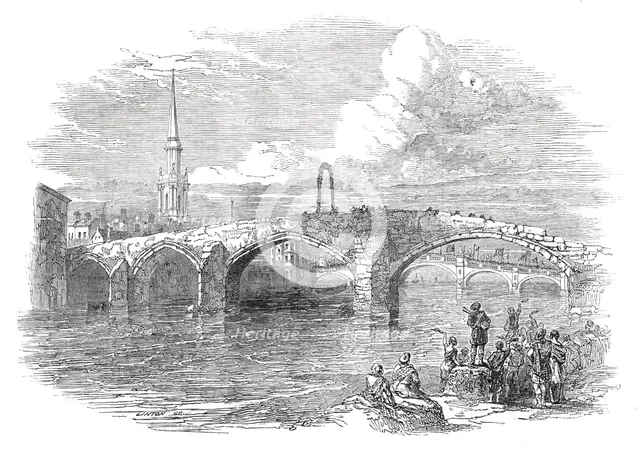 The Brigs of Ayr, 1844. Creator: W. J. Linton.