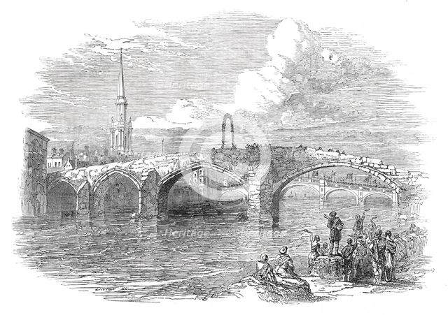 The Brigs of Ayr, 1844. Creator: W. J. Linton.