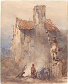 The Bristol Riots: The Burning in the Street. Creator: John Skinner Prout