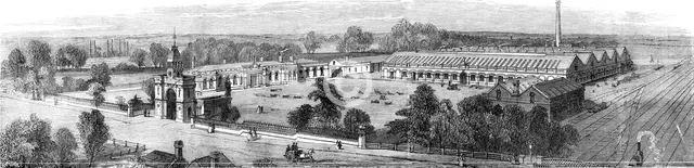 The Britannia Ironworks at Bedford, 1860. Creator: Unknown.