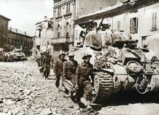 The British 8th Army in Italy, World War II, 1945