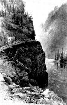 The British Columbian Gold-Fields: the Cariboo Road, near Chapman's Bar, Upper Fraser River, 1898. Creator: Unknown