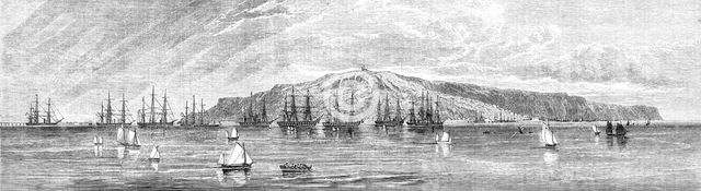 The British Channel Squadron in Portland Roads, 1865. Creator: Unknown.