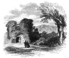 The British Archaeological Association at Exeter - Berry Pomeroy Castle , 1861. Creator: Unknown