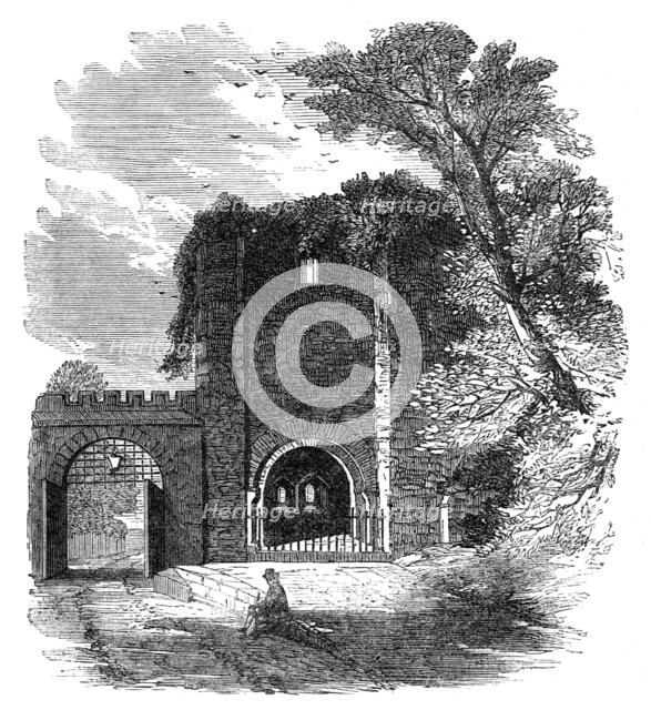 The British Archaeological Association at Exeter - Rougemont Castle: interior of gateway..., 1861. Creator: Unknown.