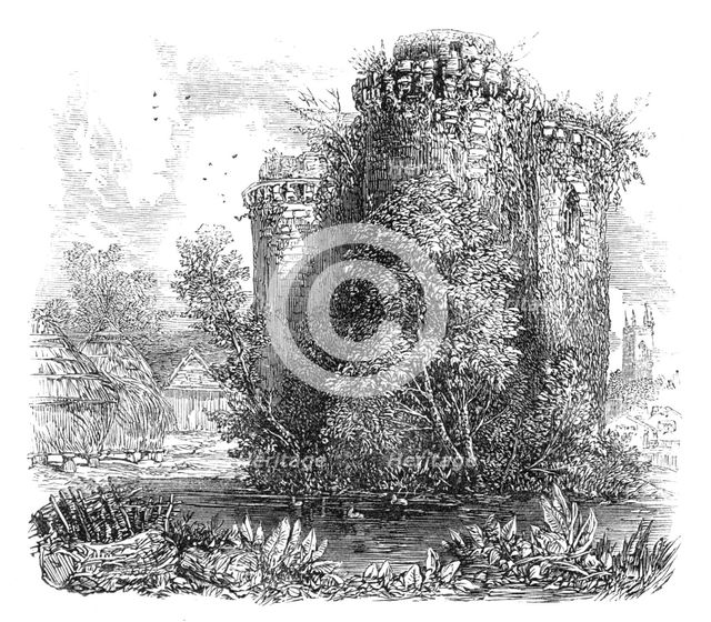 The British Association at Bath: Nunney Castle, 1864. Creator: Unknown.