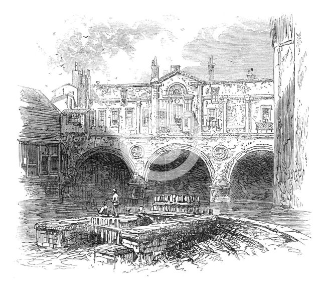 The British Association at Bath: Pulteney-bridge, 1864. Creator: Unknown.
