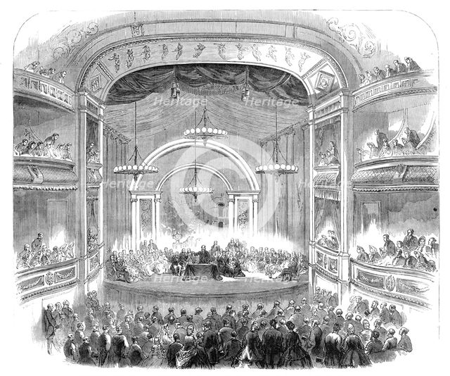 The British Association at Bath: Sir Charles Lyell delivering the presidential address..., 1864. Creator: Unknown.