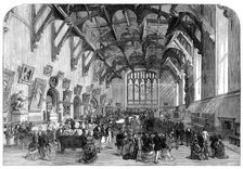 The British Association at Edinburgh: the Great Hall of the Parliament House, 1871. Creator: Unknown