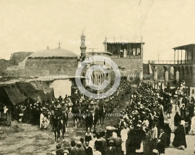 'The British Entry into Bagdad, March 11, 1917', (c1920). Creator: Unknown.