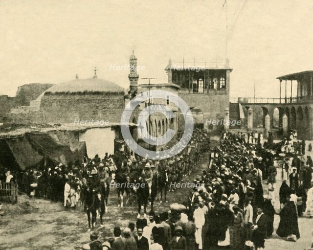 'The British Entry into Bagdad, March 11, 1917', (c1920). Creator: Unknown.