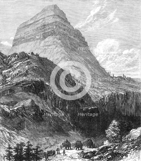 The British Expedition to Abyssinia: the Amba Alaejieh, near Lake Ashangi, 1868. Creator: Unknown.