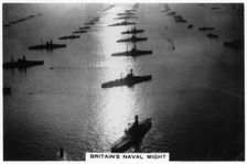 The British fleet at King George V's jubilee review, Spithead, July 1935, (1937)