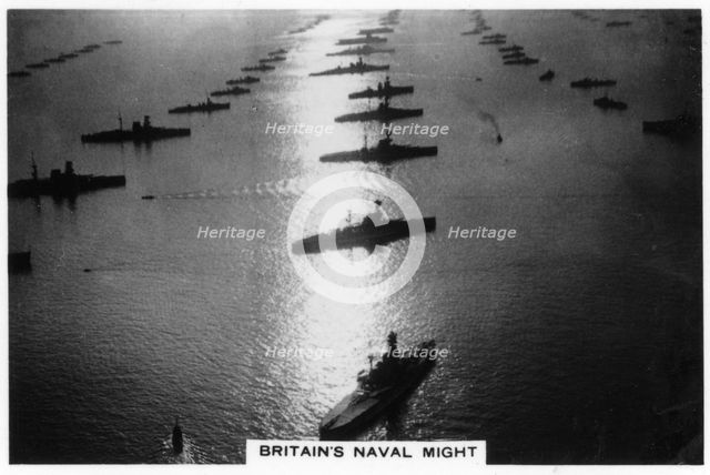 The British fleet at King George V's jubilee review, Spithead, July 1935, (1937). Artist: Unknown