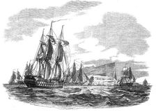 The British Fleet off Gibraltar, 1844. Creator: Unknown