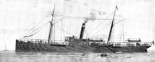 The British India steam-ship Katoria, which conveyed Mr. Stanley from Zanzibar to Suez, 1890. Creator: Unknown