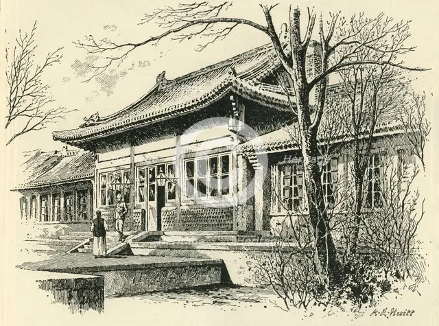 'The British Legation, Peking', c1900. Creator: A.E. Huitt.