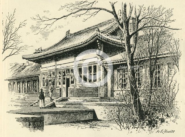 'The British Legation, Peking', c1900. Creator: A.E. Huitt.