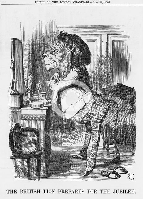 'The British Lion Prepares for the Jubilee', 1887. Creator: Joseph Swain.