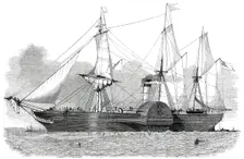 The British Mail Steam-Ship "Asia", 1850. Creator: Smyth