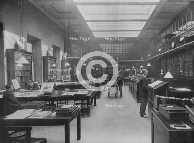 'The British Museum Print Room', c1901. Artist: Unknown.