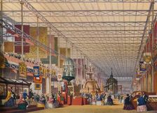 The British Nave at the Great Exhibition of 1851, The Crystal Palace c1854
