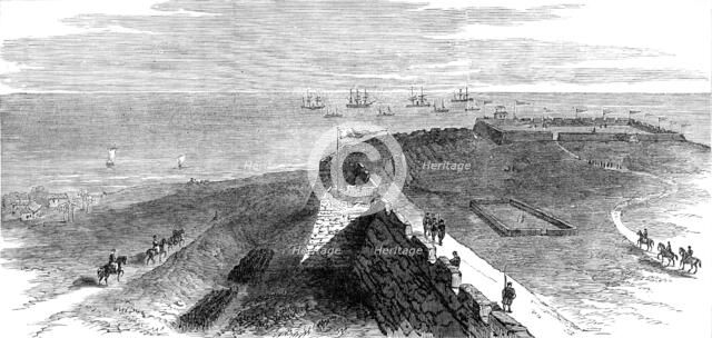 The British Squadron off the Great Wall of China, 1881. Creator: Unknown.