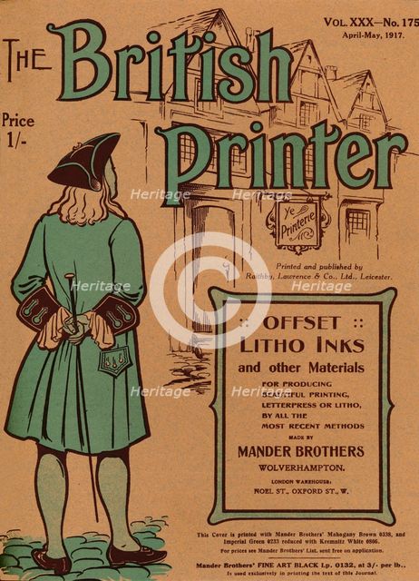 'The British Printer Vol. XXX - No. 175 April-May, 1917 cover', 1917. Artist: Mander Brothers.