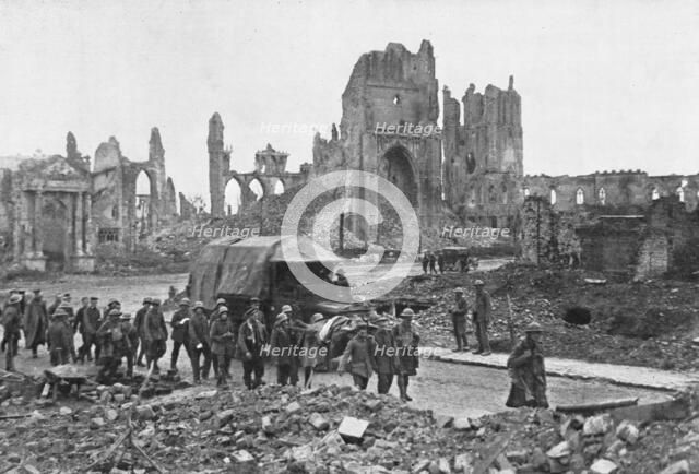 The British Push Into Flanders; After the combat of the Menin road..., 1917. Creator: Unknown.