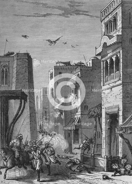 'The British Troops Entering Moultan', c1880. Artist: Unknown.