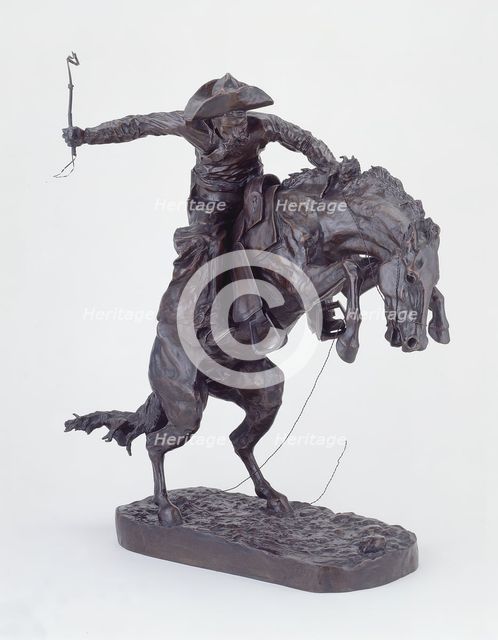 The Bronco Buster, Modeled 1895, cast 1899. Creator: Frederic Remington.