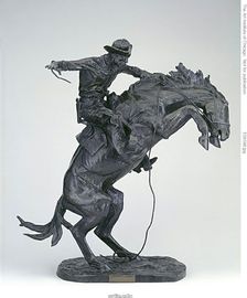 The Bronco Buster, Modeled 1909, cast 1912. Creator: Frederic Remington