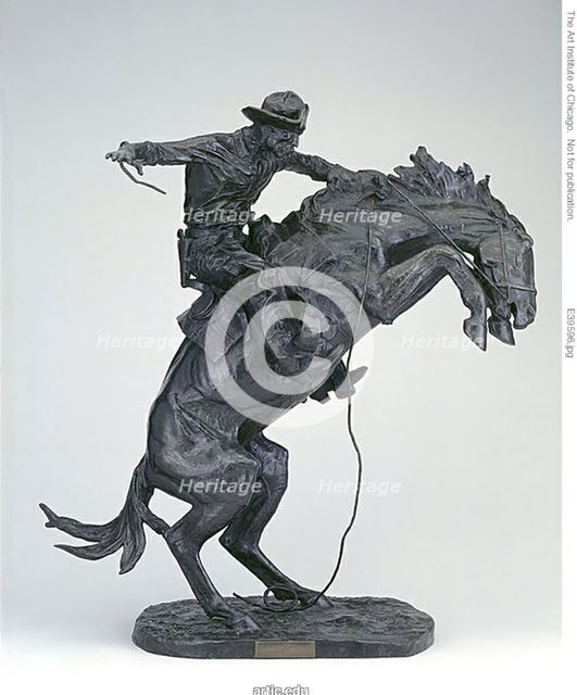 The Bronco Buster, Modeled 1909, cast 1912. Creator: Frederic Remington.