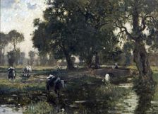 The brook, 1911. Creator: Bertram Priestman