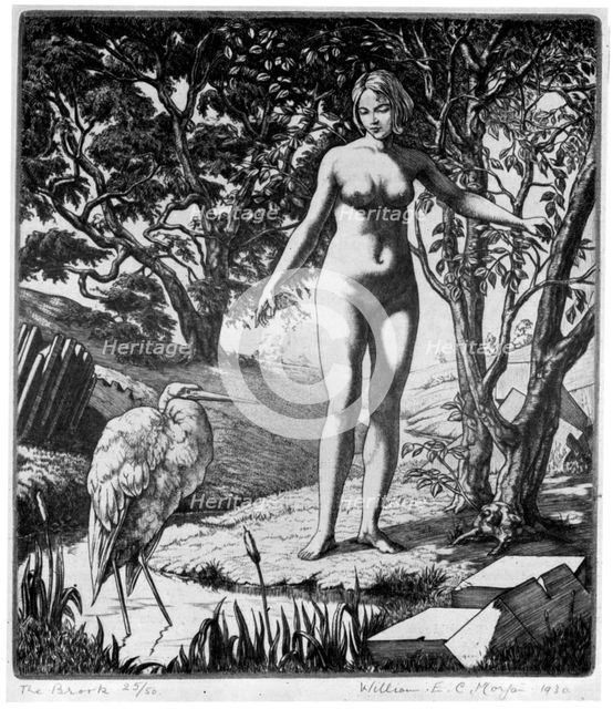 'The Brook', 1930.Artist: William EC Morgan