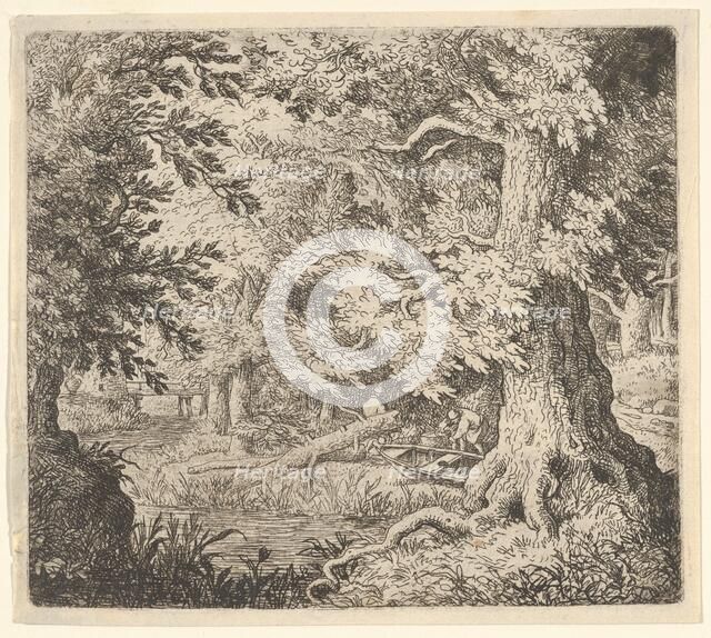 The Brook in the Wood, 17th century. Creator: Allart van Everdingen.