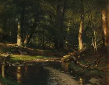 The Brook in the Woods, ca. 1885-86. Creator: Worthington Whittredge