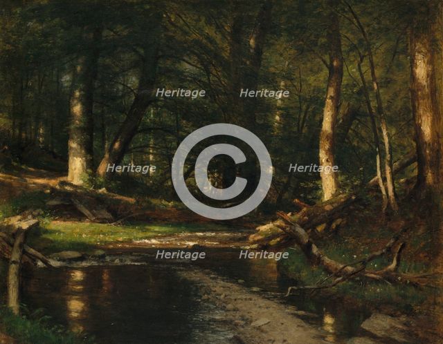 The Brook in the Woods, ca. 1885-86. Creator: Worthington Whittredge.