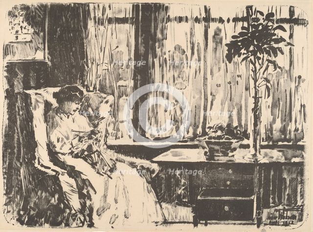 The Broad Curtain, 1918. Creator: Frederick Childe Hassam.