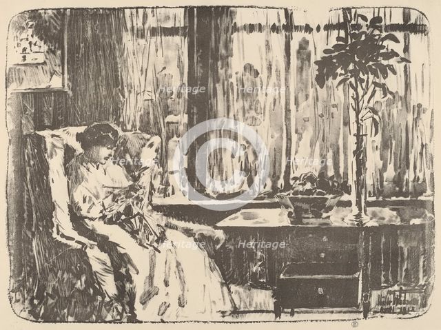 The Broad Curtain, 1918. Creator: Frederick Childe Hassam.