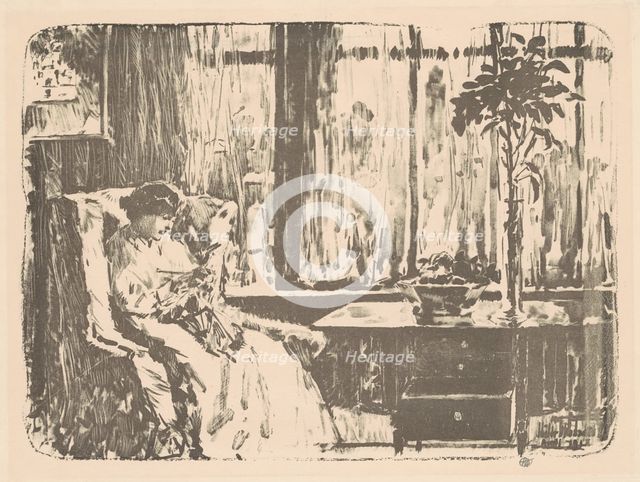 The Broad Curtain, 1918. Creator: Frederick Childe Hassam.
