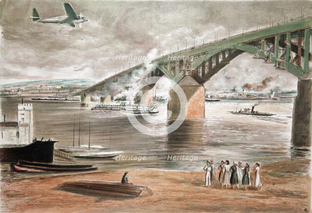 The Brodge in Gorky, 1937. Creator: Suvorov, Anatoly Andreyevich (1890-1943).