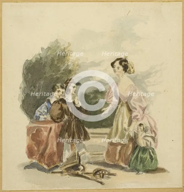 The Broken Toy, 1800/60. Creator: Alfred Chalon.