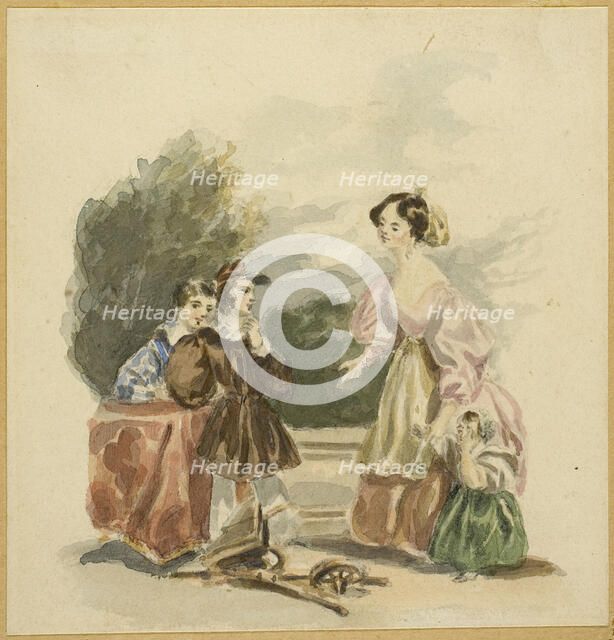 The Broken Toy, 1800/60. Creator: Alfred Chalon.