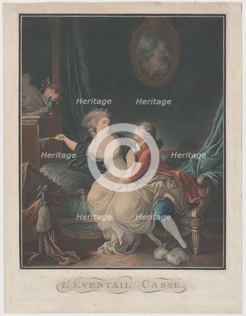 The Broken Fan, 1787-93. Creator: Louis Marin Bonnet.