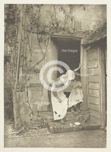 The Broken Saucer, c. 1880/90, printed April 1890. Creator: J. B. B. Wellington.
