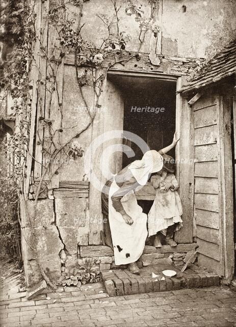 The Broken Saucer, Printed 1889-1891. Creator: J. B. B. Wellington.