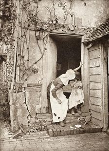 The Broken Saucer, Printed 1889-1891. Creator: J. B. B. Wellington